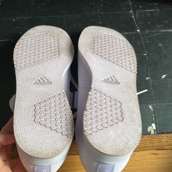 Lilac Adidas Powerlifting Shoes - Picture 3 of 4